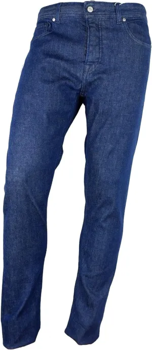 Dark Blue Cotton Men Men's Jeans