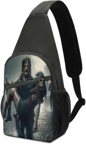 Daryl Dixon-Chapel Roan Multi-Functional Crossbody Bag With Storage Pockets And Anti-Loss Key Strap, Adjustable For Chest Shoulder One Size