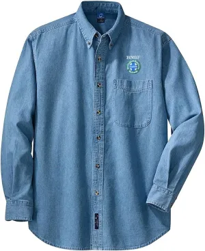 Daylight Sales BNSF Intermodal Logo Long Sleeve Shirt Forest Green Adult 3XL [den03LS]