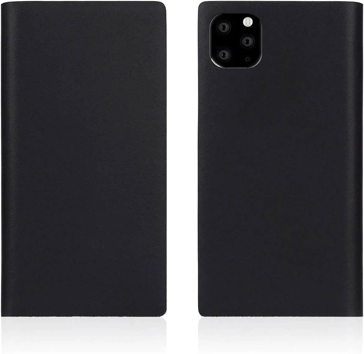 Design SD17892i58R iPhone 11 Pro Case, Notebook Type, Genuine Leather, Calf Skin Leather Diary, Black (Calfskin Leather Diary) 5.8 Inch iPhone Cover