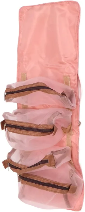 Detachable Cosmetic Bag, 4-in-1 Multifunctional Hanging Toiletry Bag, Travel Makeup Bag Organizer for Outdoor Travel, Pink