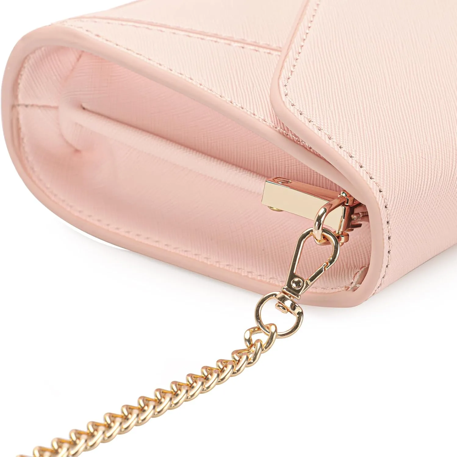 DEXMAY Women Envelope Clutch Faux Saffiano Leather Evening Handbag Foldover Clutch Bag Formal Dressy Purse