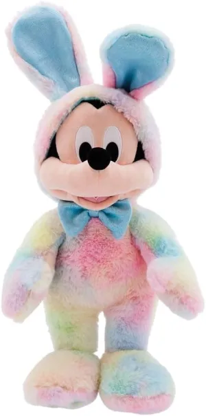 Disney Store Official Easter Plush - Cute Plushies with Pastel Dyes, Floppy Ears, and Cottontail - Soft Kids Toy with Embroidered Features - Plush Toys in Bunny Costume - Mickey Mouse