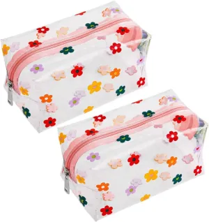 DOITOOL Large Capacity Hanging Toiletry Bag Flower Printing Wash Bag for Travel and Fitness, Assorted Color, 18X10X10CM