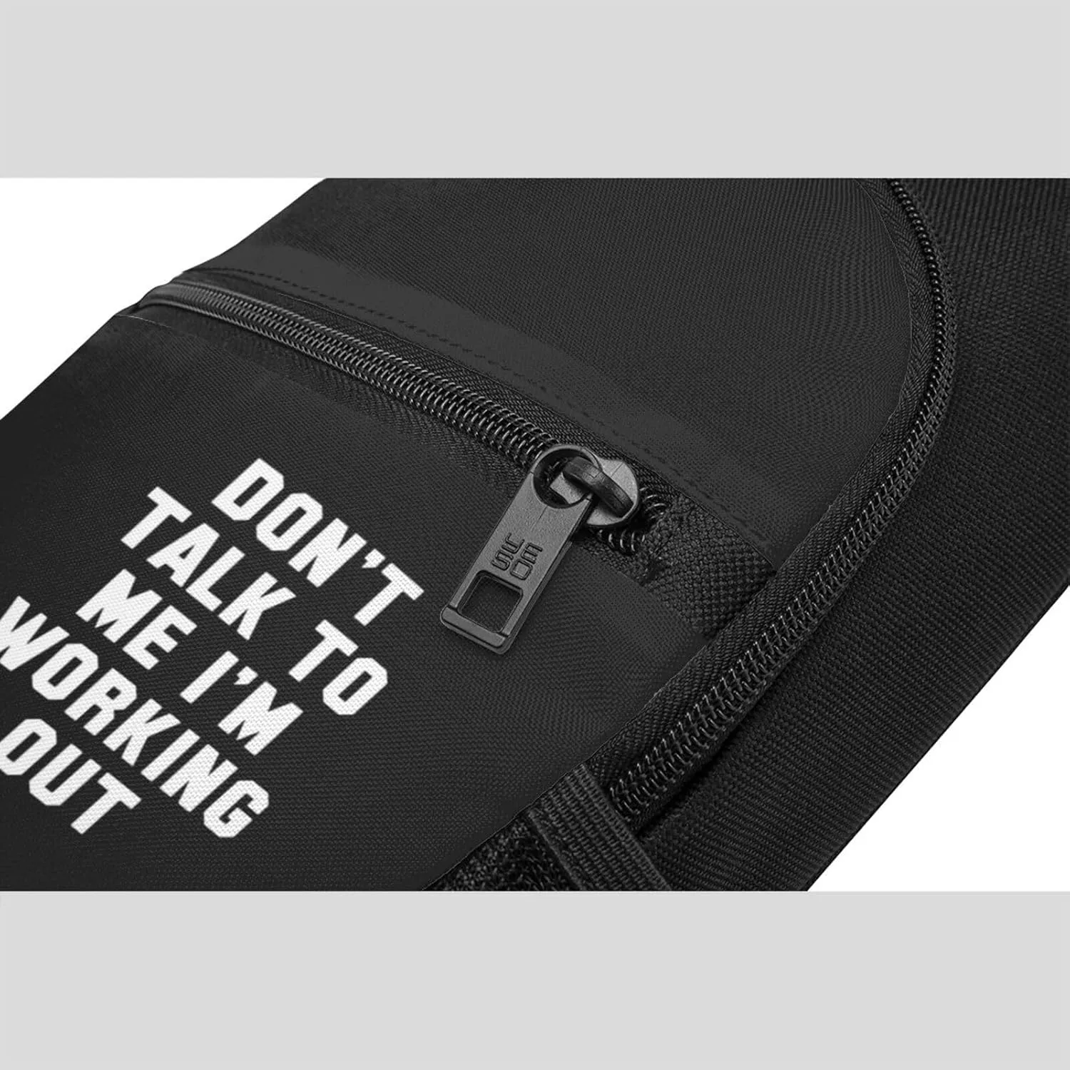 Don'T Talk To Me I'M Working Out Unisex Chest Bag Lightweight Crossbody Shoulder Bag Travel Pocket Black