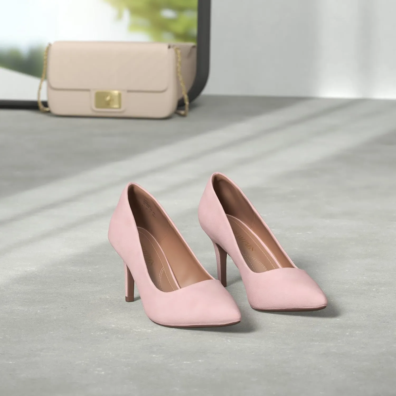 DREAM PAIRS Women's High Stiletto Heels Closed Pointed Toe Dress Pumps Shoes for Wedding Work Office Business, 3 Inches