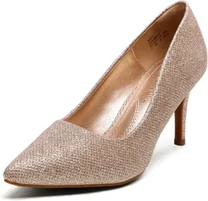 DREAM PAIRS Women's High Stiletto Heels Closed Pointed Toe Dress Pumps Shoes for Wedding Work Office Business, 3 Inches