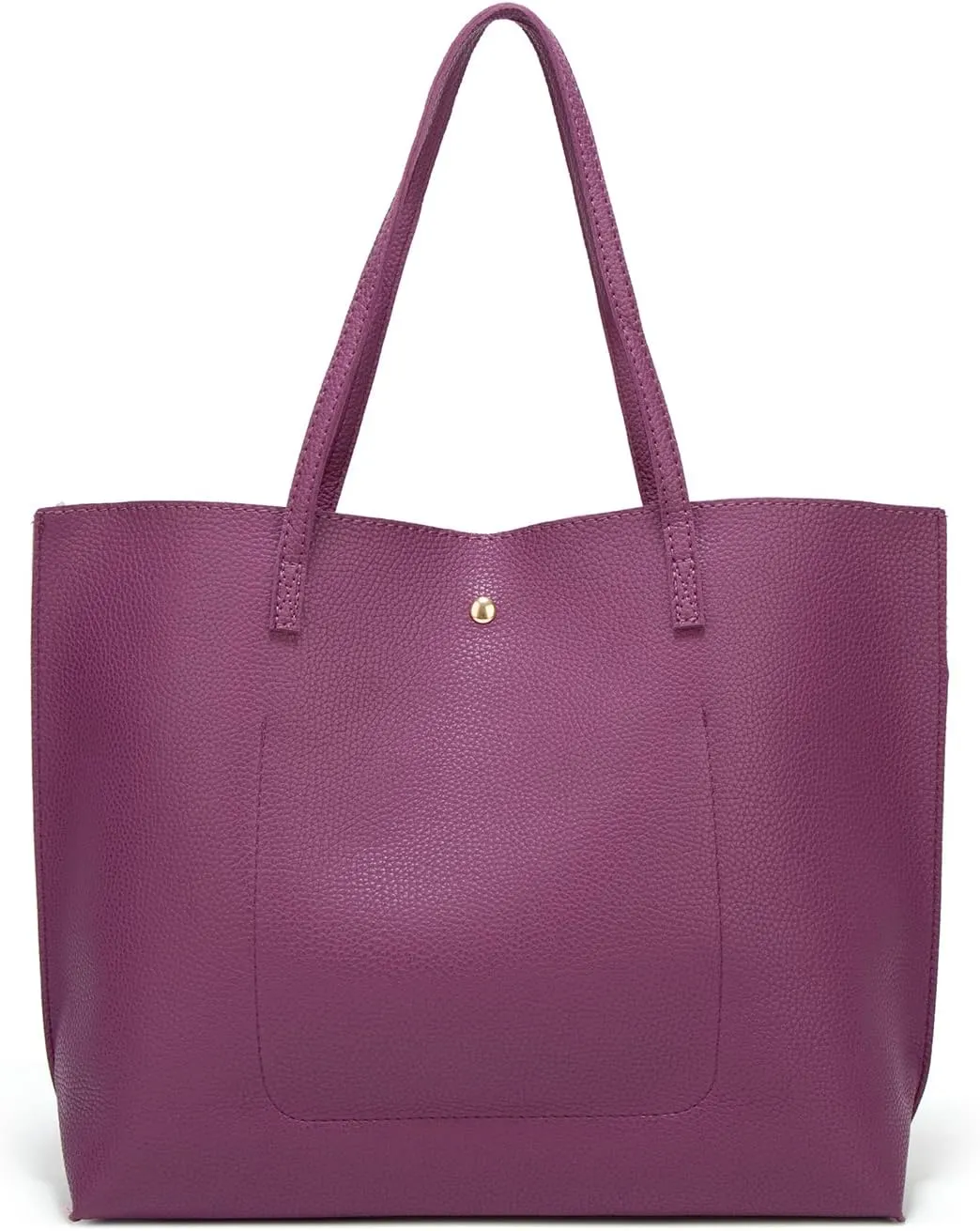 Dreubea Women's Soft Faux Leather Tote Shoulder Bag from, Big Capacity Tassel Handbag