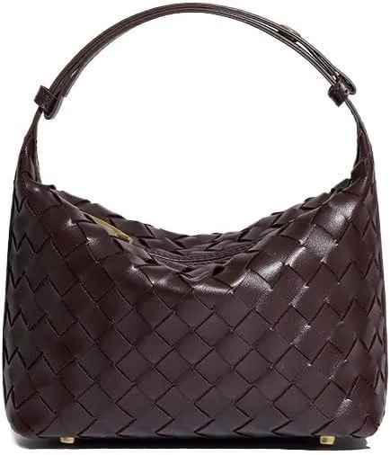Elegant Woven PU Leather Bag - Versatile and Stylish Shoulder Bag for Women