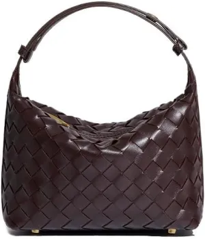 Elegant Woven PU Leather Bag - Versatile and Stylish Shoulder Bag for Women