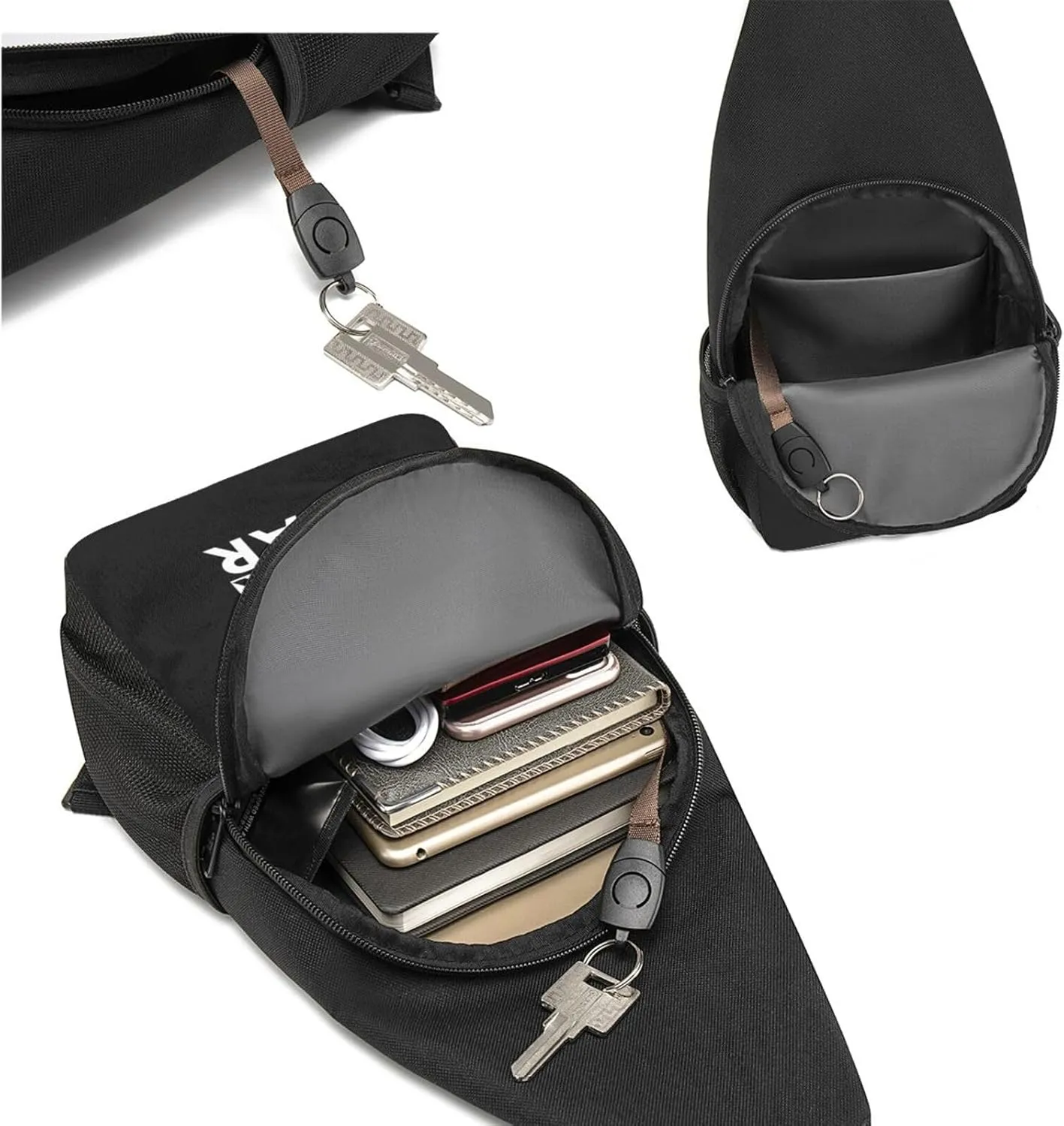 Faith Over Fear Bible Scripture Verse Christian Unisex Chest Bag Lightweight Crossbody Shoulder Bag Travel Pocket