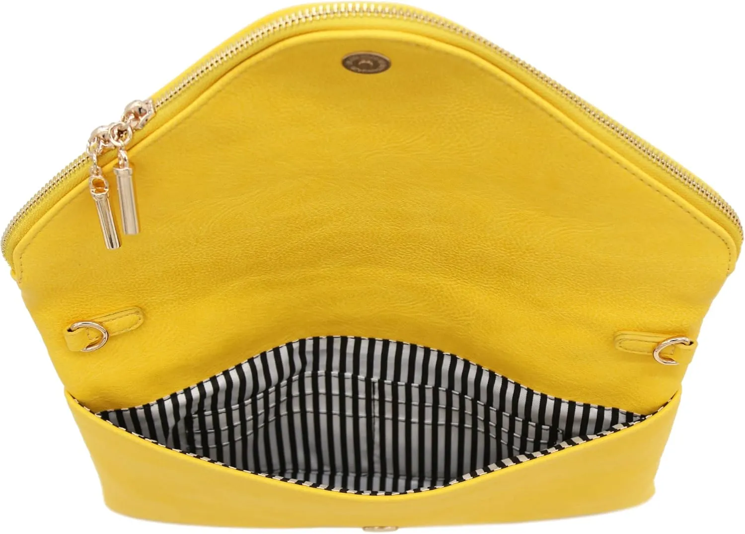FashionPuzzle Oversized Envelope Clutch Evening Bag with Chain Strap