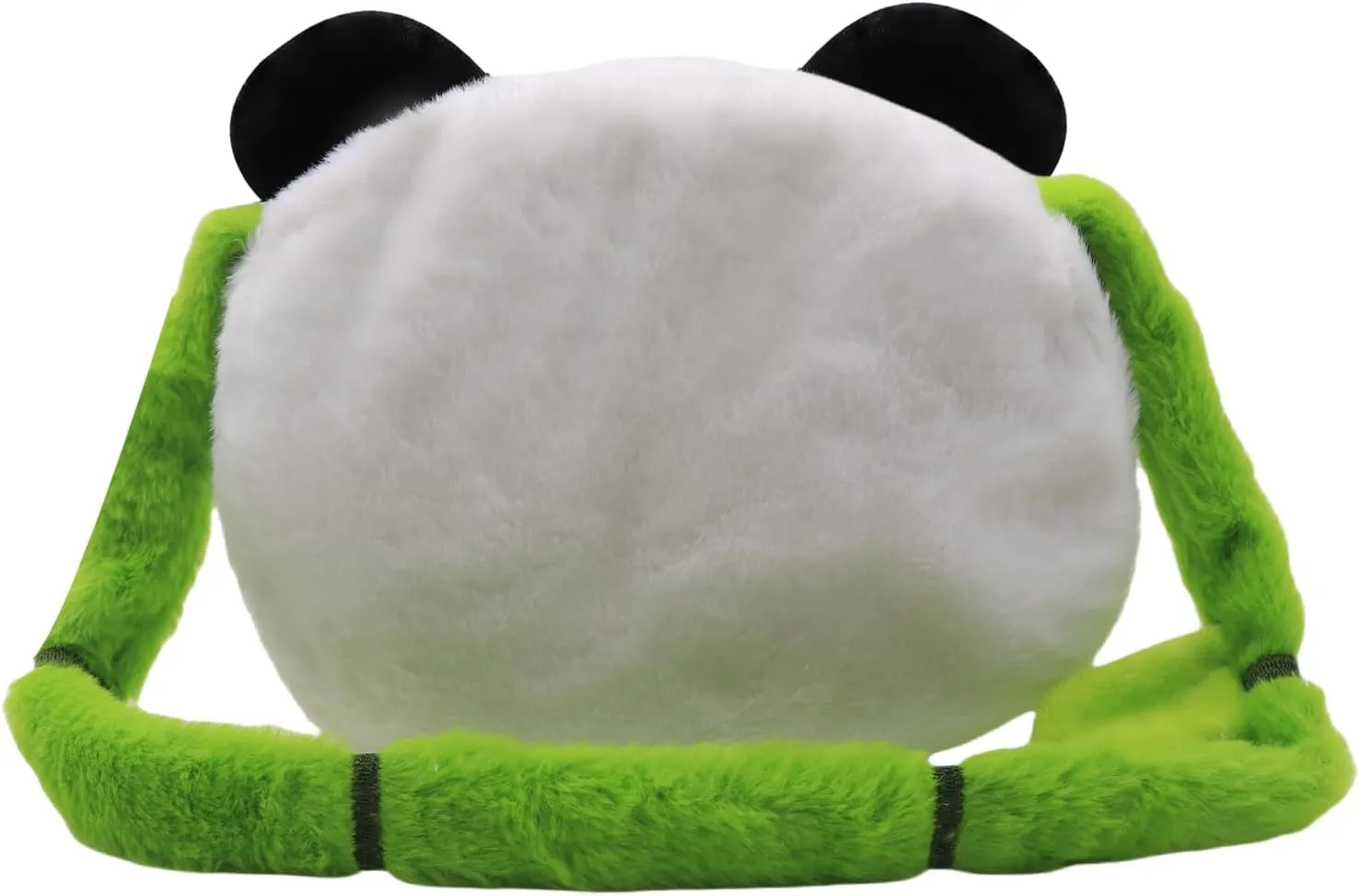 Faux Fur Panda Crossbody Purse for Women Small Fluffy Animal Shoulder Bag Plush Panda Purse Animal Stuffed Purse Cartoon Bag