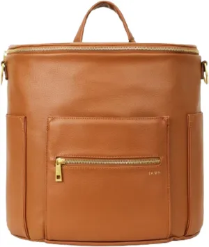 FAWN DESIGN The Original Diaper Bag, Faux Leather Diaper Bag Backpack, Vegan Leather, Large Capacity Baby Bag for Mom