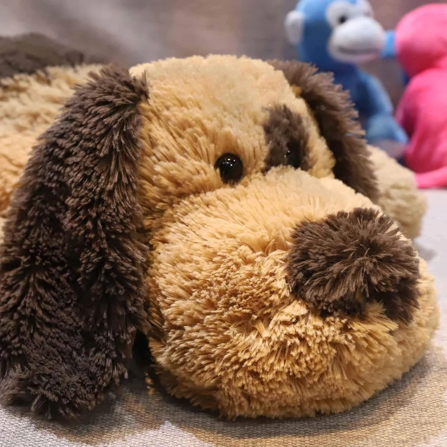 Floppy Stuffed Dog Puppy Plush Toy, Huggable Beagle Labrador Retriever Stuffed Animal Dogs for Kids Girls Boys Baby Birthday Gift, 20 inch, Brown