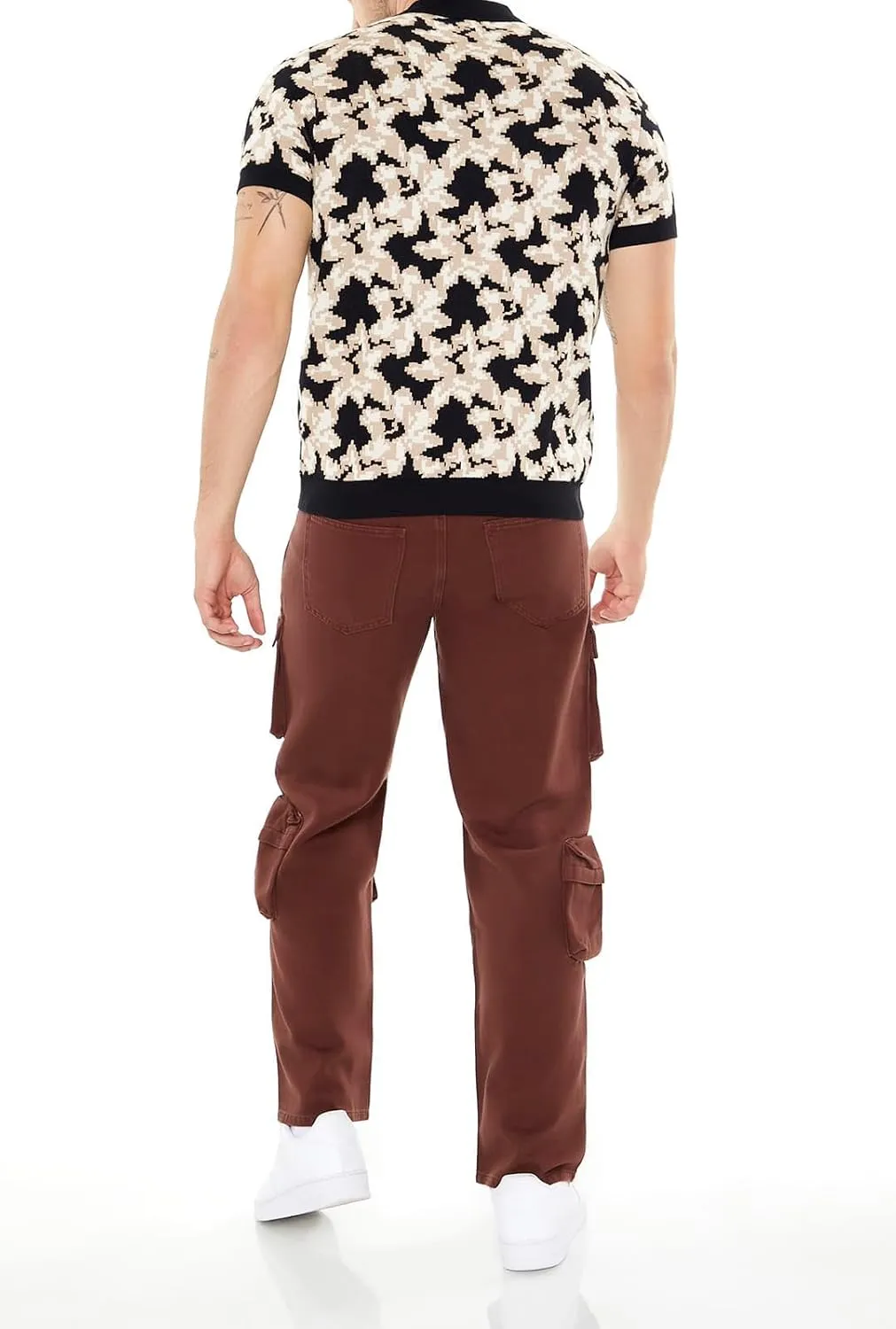 Forever 21 Men's Cargo Straight-Leg Jeans