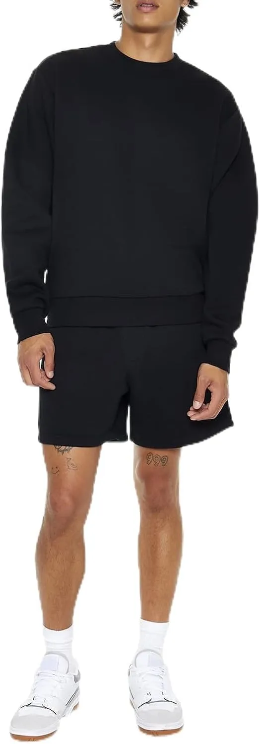 Forever 21 Men's Drawstring Cotton-Blend Shorts