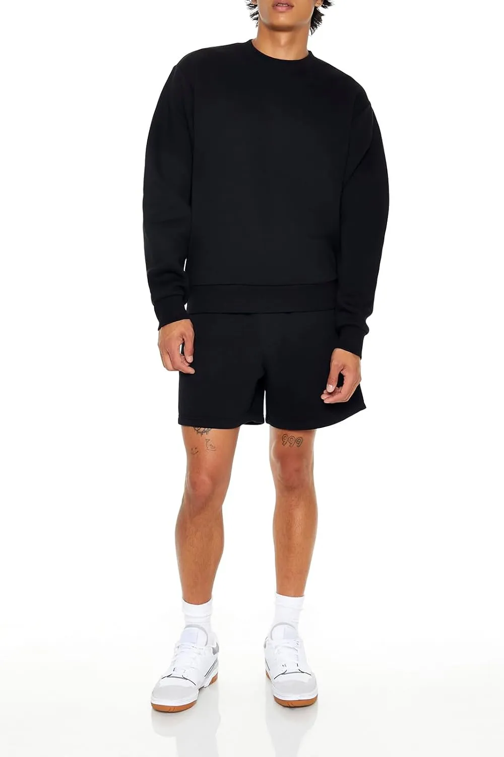 Forever 21 Men's Drawstring Cotton-Blend Shorts
