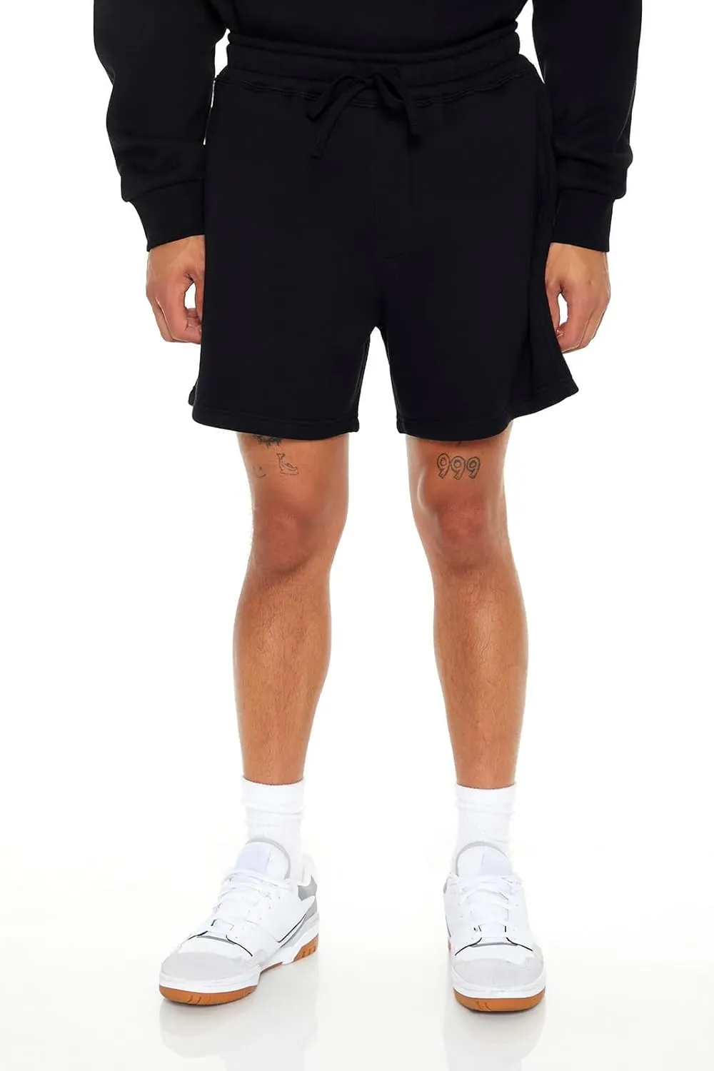 Forever 21 Men's Drawstring Cotton-Blend Shorts