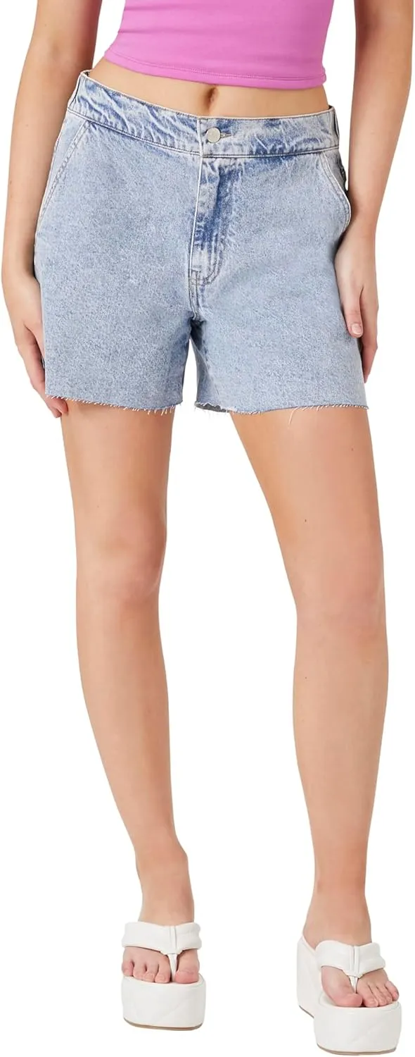 Forever 21 Women's Raw-Cut Denim Shorts