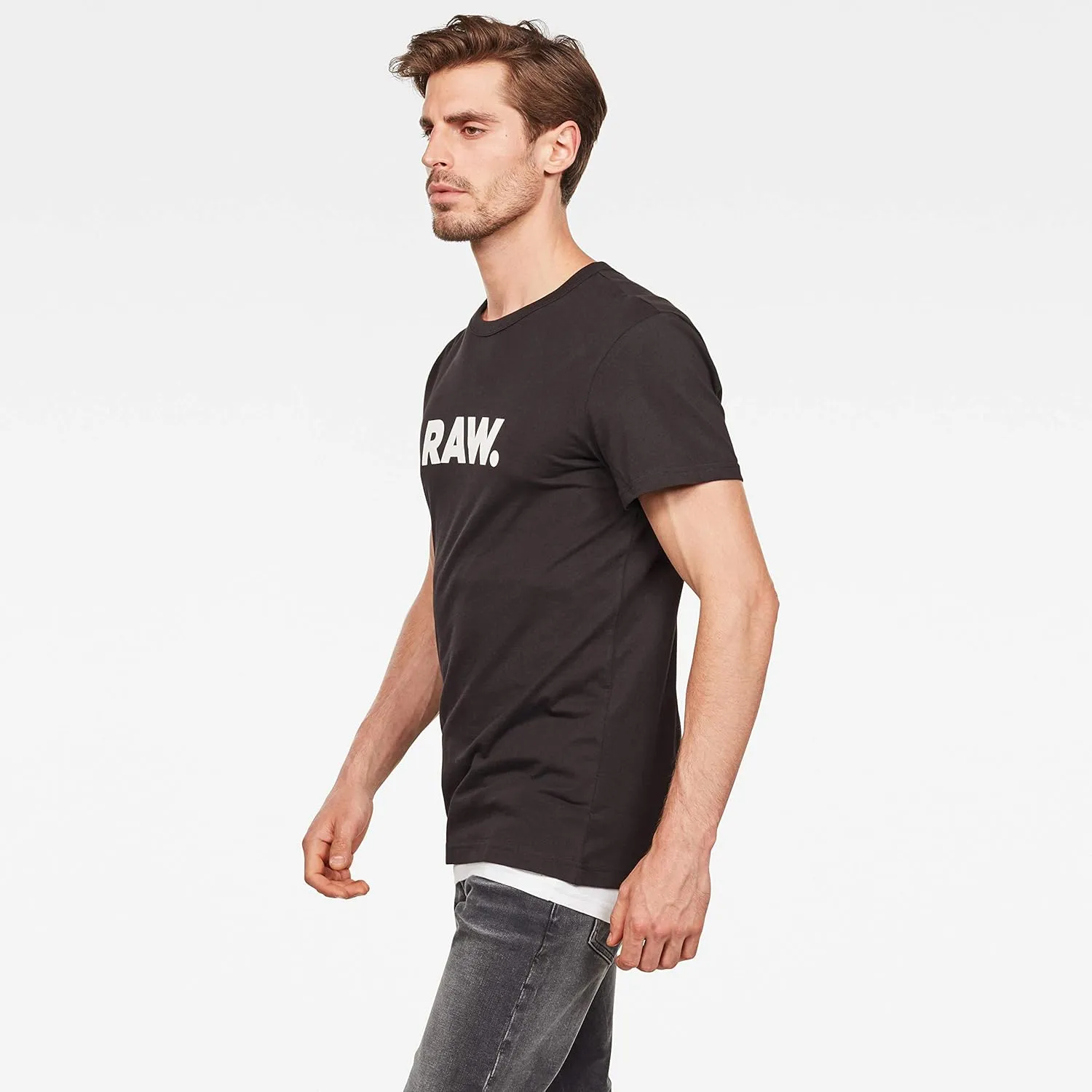 G-STAR RAW Men's Holorn Graphic Crew Neck Short Sleeve T-Shirt