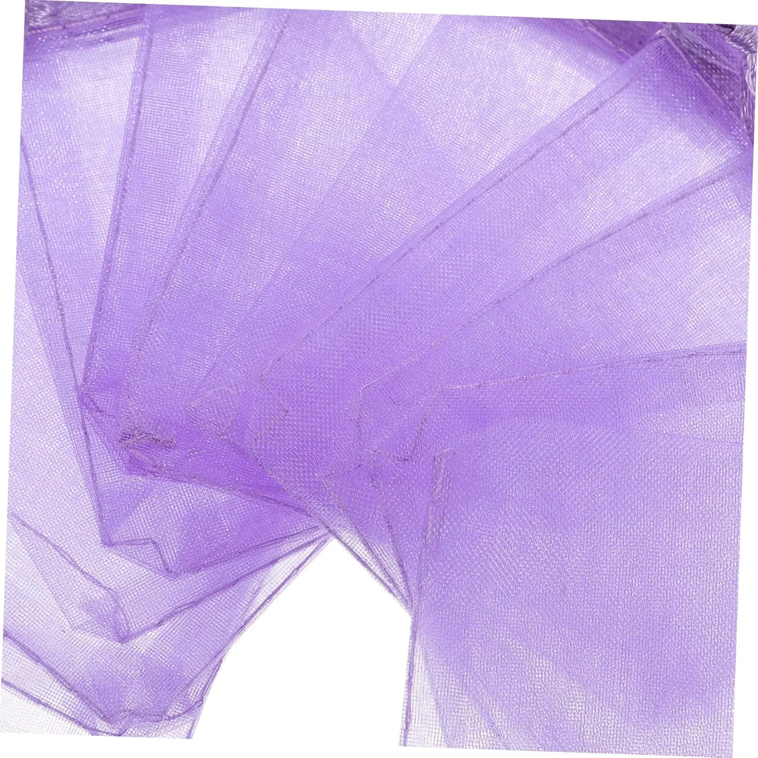 Generic 50pcs Organza Gift Bag Jewelry Wrapping Bags Cookie Bags Clear Packaging Bags Small Halloween Mesh Party Decoration Mini Presents Bags Mesh Bags Gifts Bag Gauze Bag Candy Purple