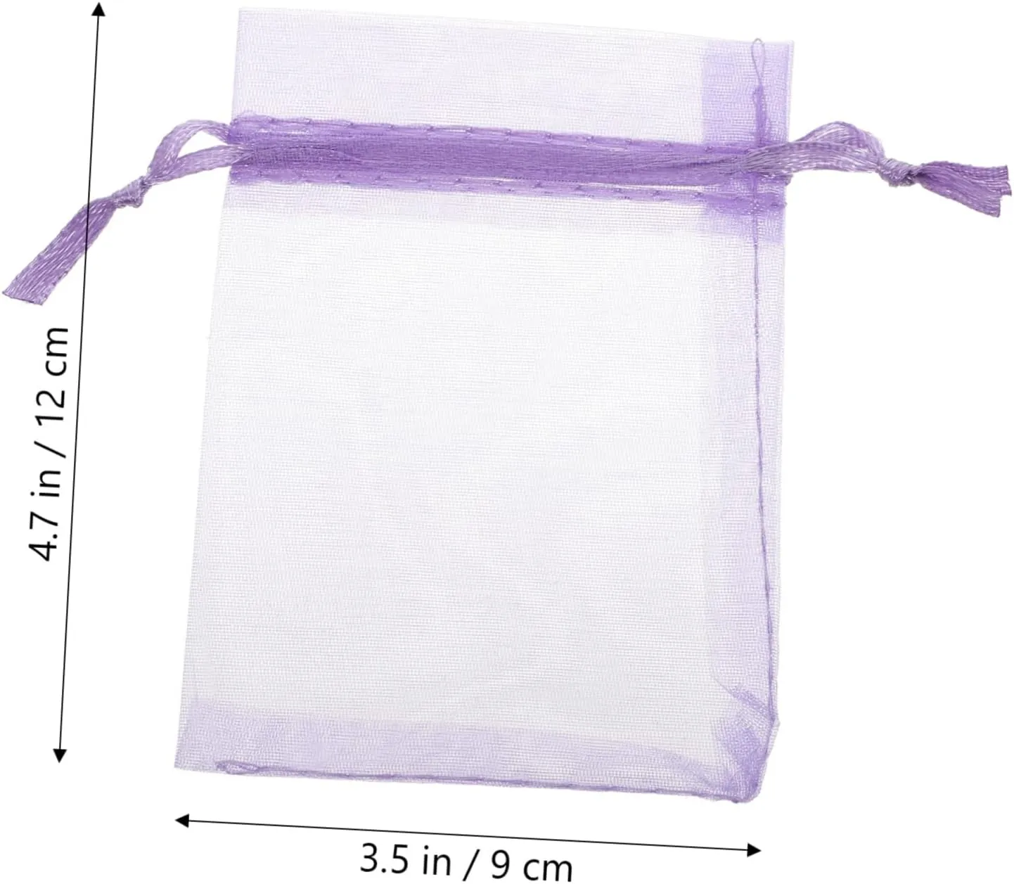Generic 50pcs Organza Gift Bag Jewelry Wrapping Bags Cookie Bags Clear Packaging Bags Small Halloween Mesh Party Decoration Mini Presents Bags Mesh Bags Gifts Bag Gauze Bag Candy Purple