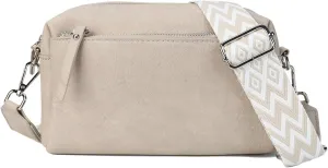 Gladdon Small Crossbody Bags for Women Vegan Leather Trendy Purse with Wide Shoulder Strap