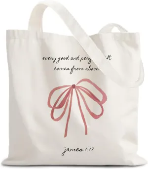 God Says You are Christian Canvas Tote Bags for Women, Inspirational Christian Gifts for Women