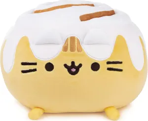 GUND Pusheen Catfé Cinnamon Roll Pusheen Plush Squisheen Cat Stuffed Animal, 12”