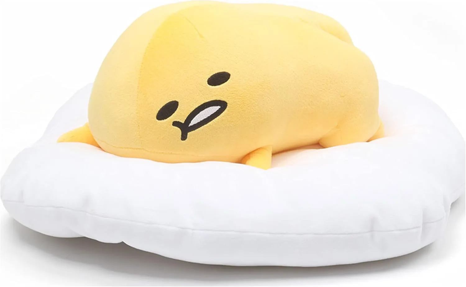 GUND Sanrio Gudetama The Lazy Egg Laying Down Pose Stuffed Animal Plush, 17"