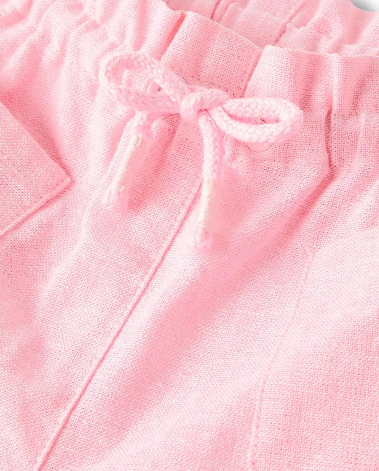 Gymboree Girls Tie Front Linen Shorts