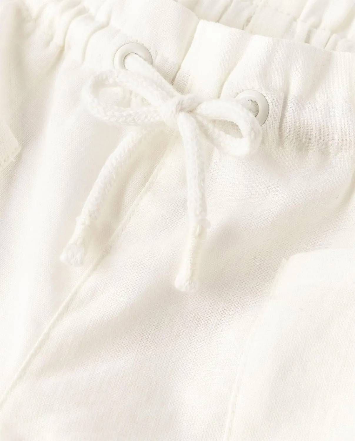 Gymboree Girls Tie Front Linen Shorts