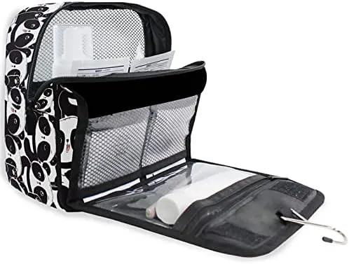 Hanging Toiletry Bag Hello Panda Makeup Bag Portable Travel bag for Toiletries Organizer Bags for Women Men, Travel-Essentials Bag