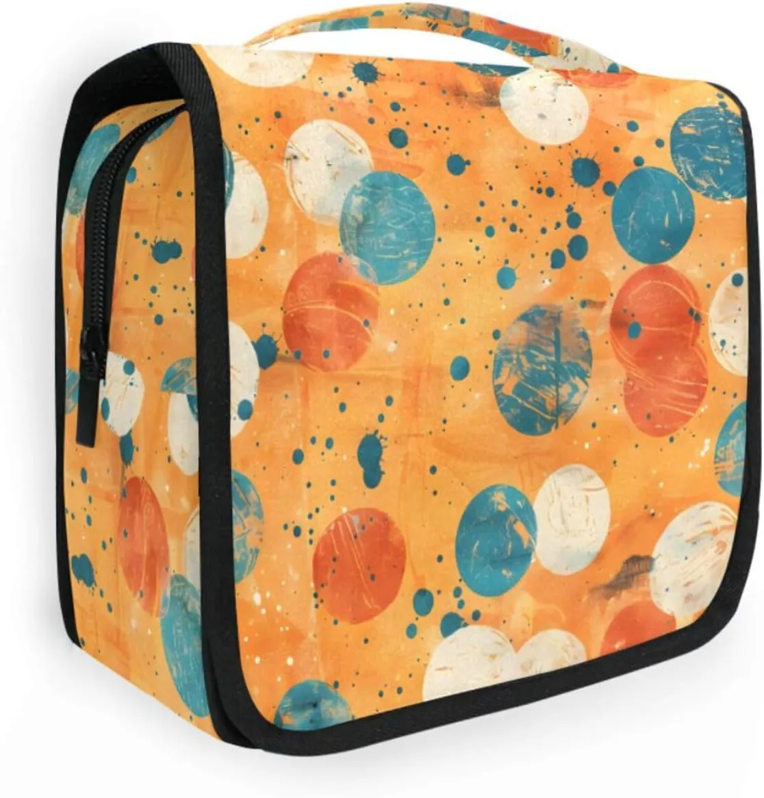 Hanging Toiletry Bag Polka-dot Travel Makeup bag for Toiletries Portable Travel Toiletry Organizer Cosmetic Bags with Hanging Hook