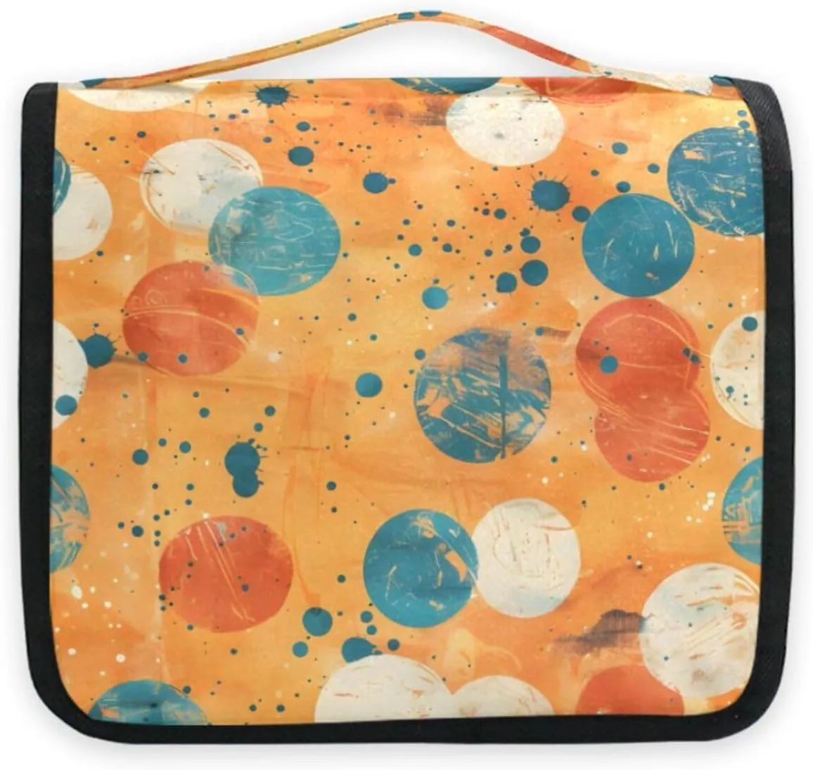 Hanging Toiletry Bag Polka-dot Travel Makeup bag for Toiletries Portable Travel Toiletry Organizer Cosmetic Bags with Hanging Hook