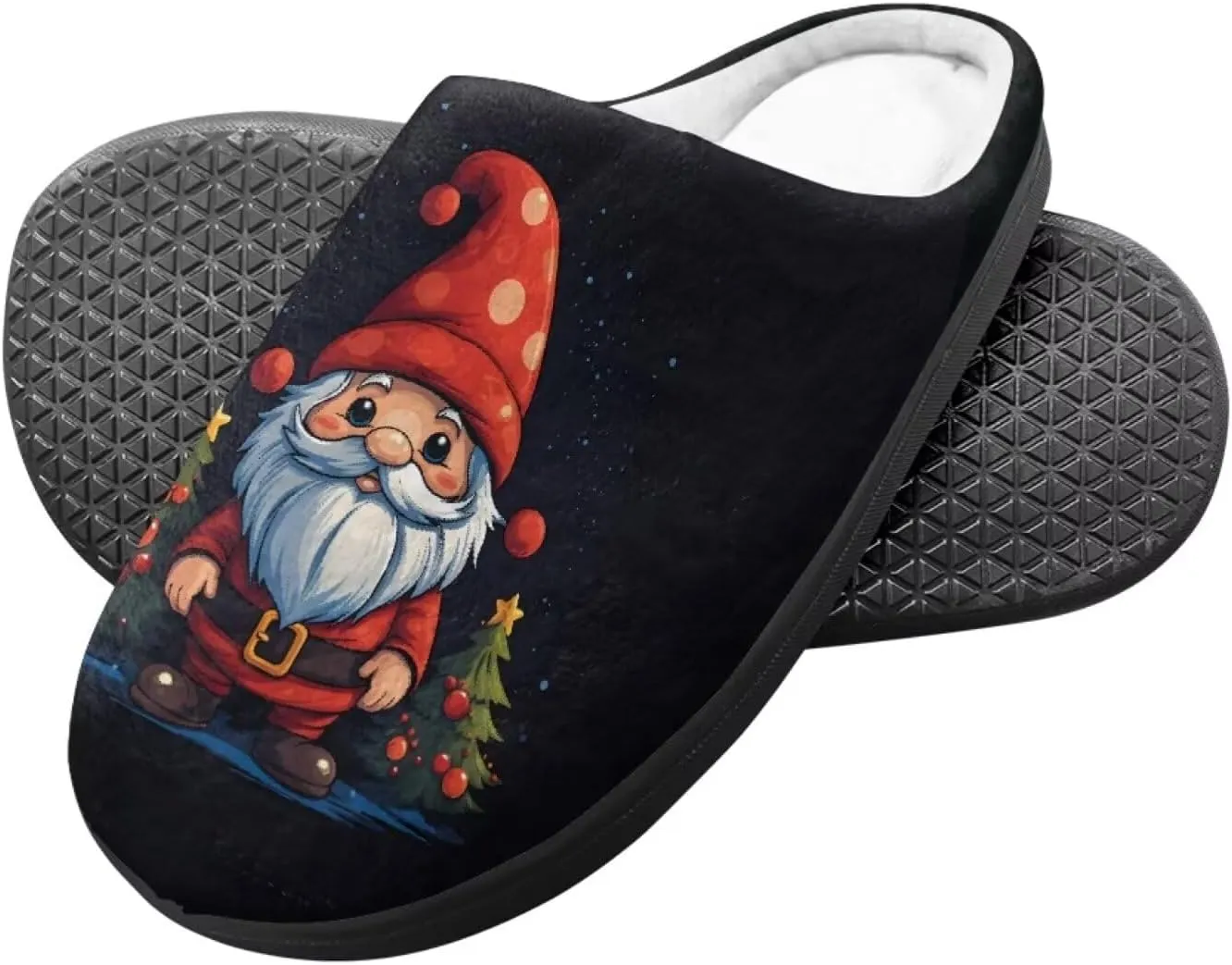 Howilath Boys Girls Christmas Slippers Kids House Cute Slippers for Toddler Plush Warm Slippers Non-Slip Winter Shoes