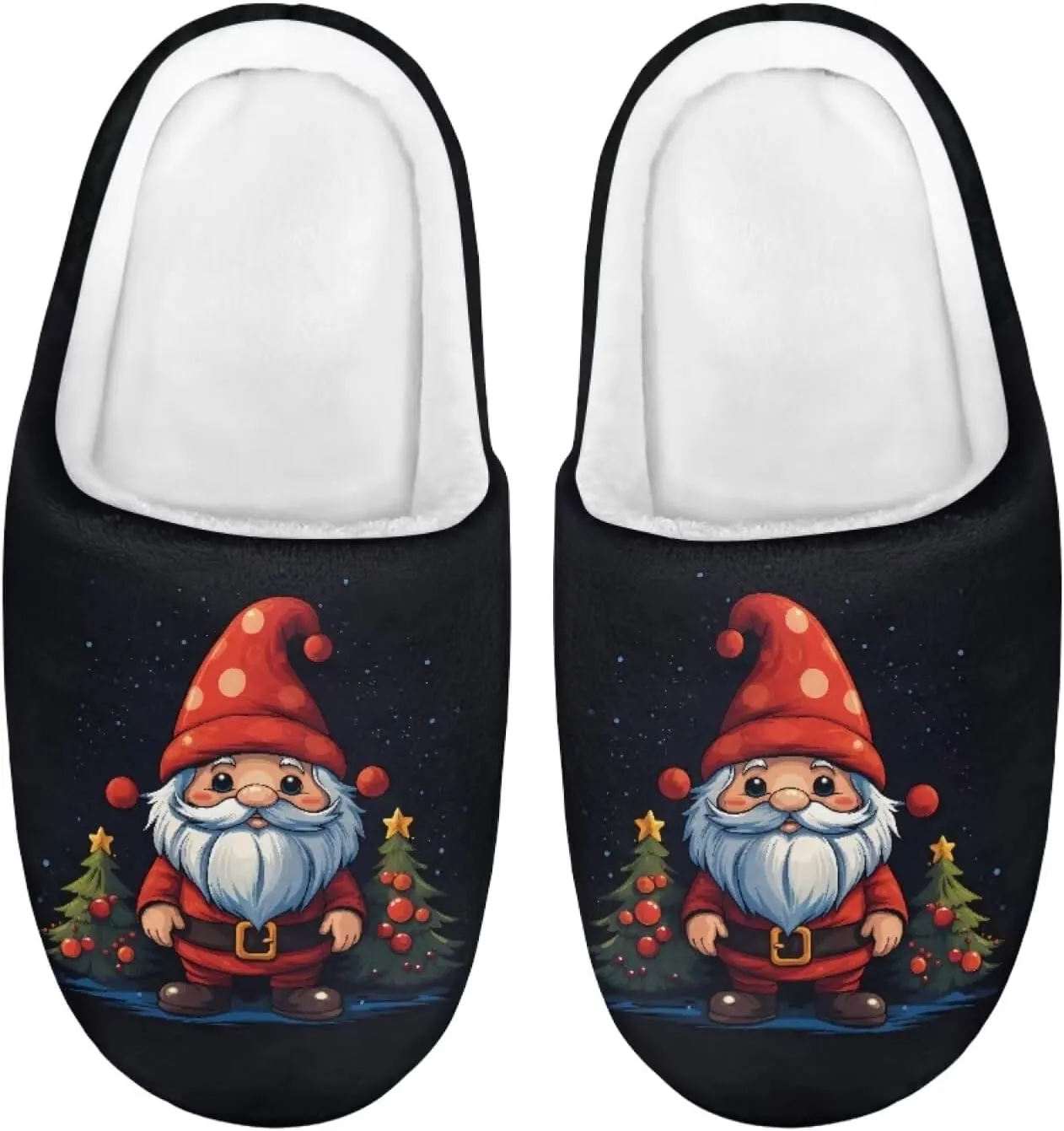 Howilath Boys Girls Christmas Slippers Kids House Cute Slippers for Toddler Plush Warm Slippers Non-Slip Winter Shoes