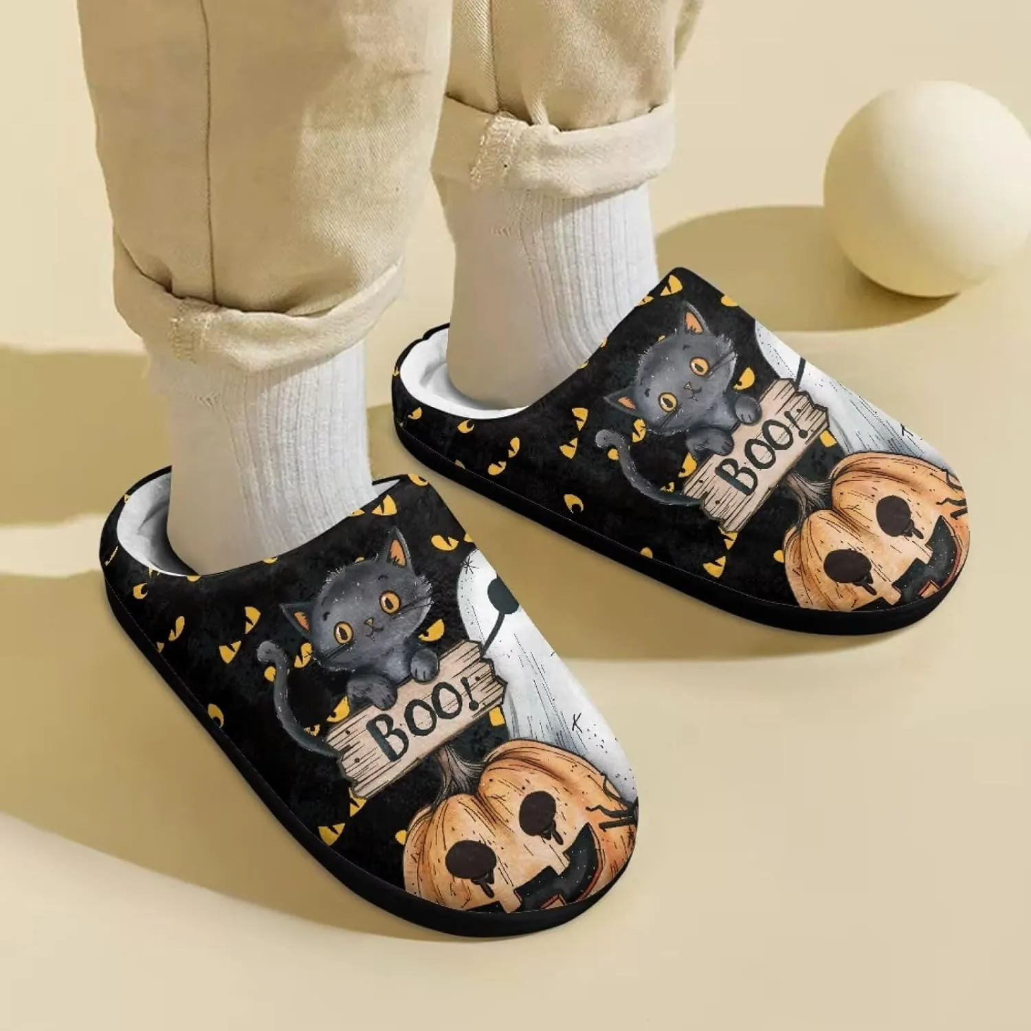 Howilath Boys Slippers Children Halloween Slippers Non Slip Kids Slipper Soft Comfy Indoor Outdoor