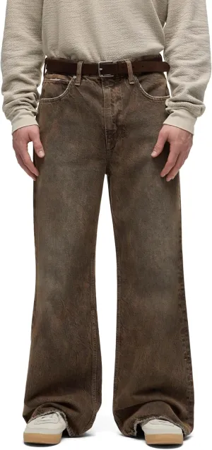 HUDSON Men's Luca Loose Fit Wide Leg Denim Pant