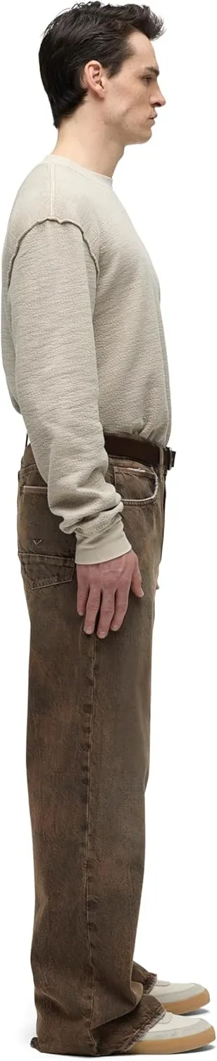 HUDSON Men's Luca Loose Fit Wide Leg Denim Pant