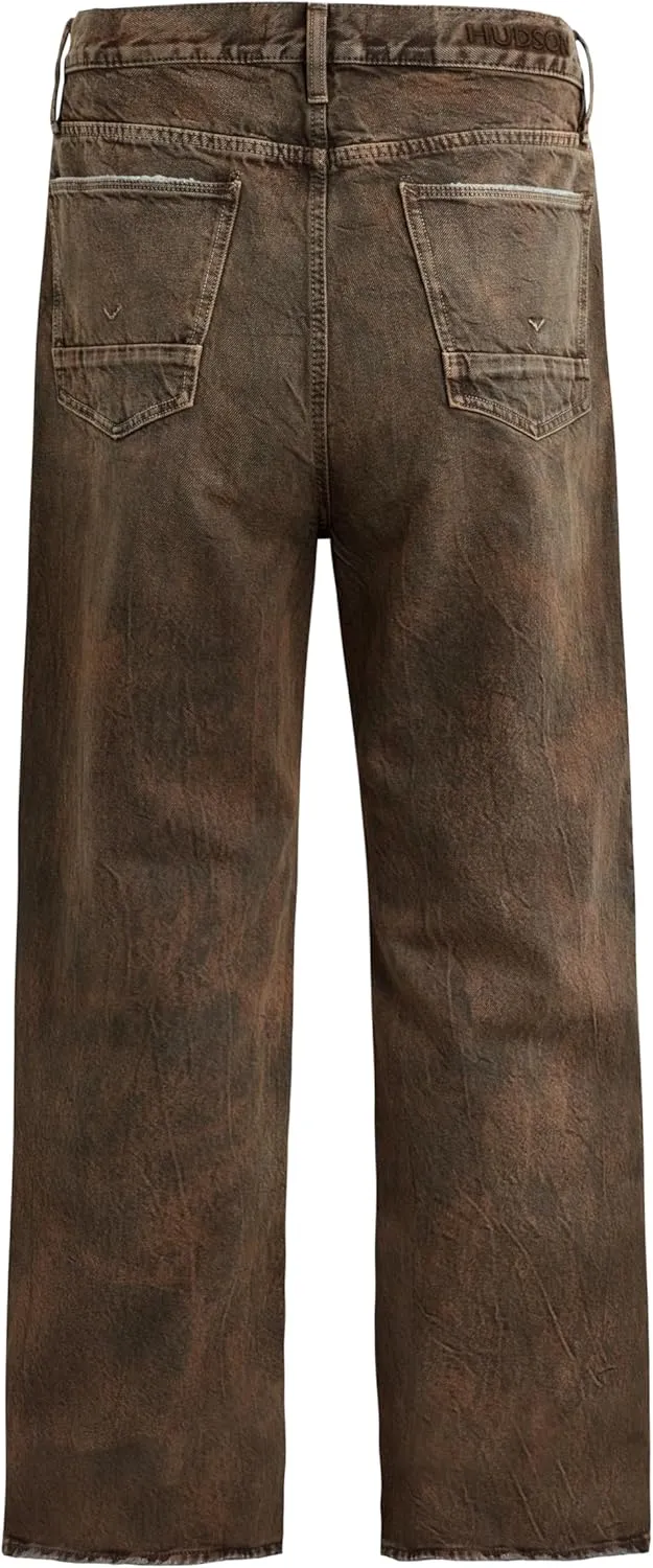 HUDSON Men's Luca Loose Fit Wide Leg Denim Pant