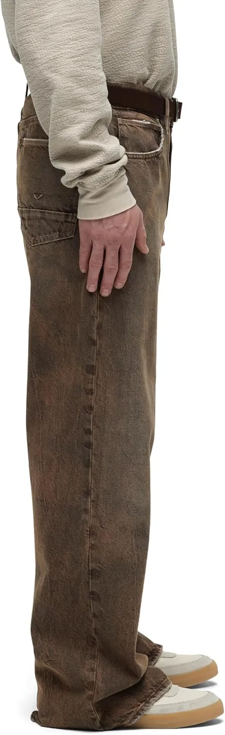 HUDSON Men's Luca Loose Fit Wide Leg Denim Pant