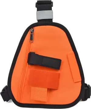 HYS Nylon Chest Harness Pack, Adjustable Shoulder Strap with an Adjustable Single Radio Pouch