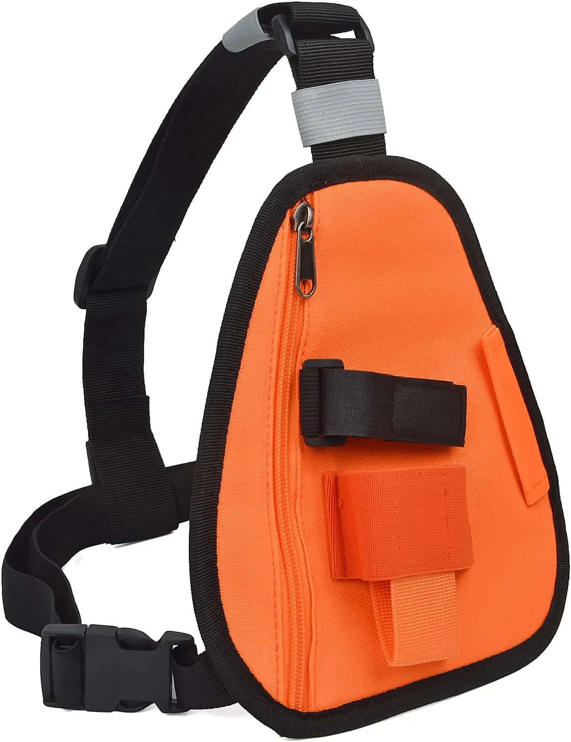 HYS Nylon Chest Harness Pack, Adjustable Shoulder Strap with an Adjustable Single Radio Pouch