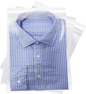 iMailer - 500 Pcs - 13" x 15" Poly Bags with Suffocation Warning Self Seal- Clear Shipping Bags 1.6 Mil for Clothing, Shirts, Packaging - Permanent Adhesive
