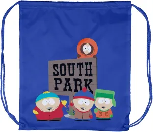 INTIMO South Park TV Show Stan Kyle Cartman Kenny Single Compartment Drawstring Bag Utility Beach Pool Medium