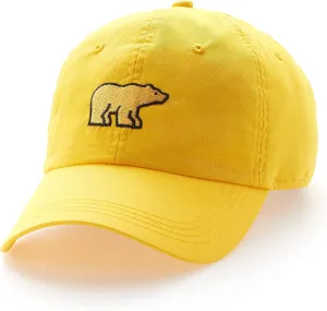 Jack Nicklaus 100% Cotton Golf Hat, Marigold #Play Yellow, One Size