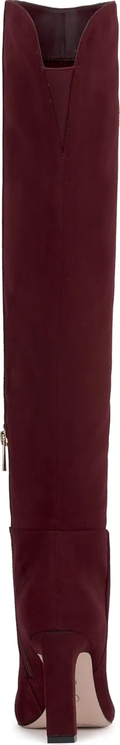 Jessica Simpson Womens Zipper Faux Leather Over-The-Knee Boots