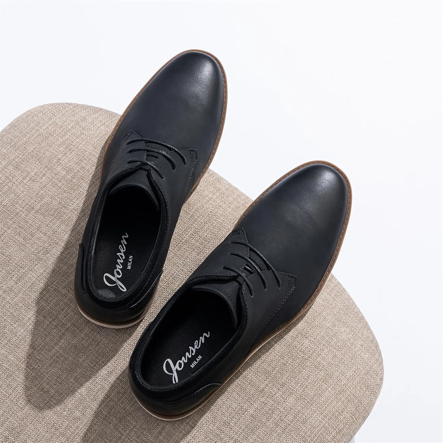 Jousen Men's Dress Shoes Fashion Casual Dress Shoes Business Oxfords for Men